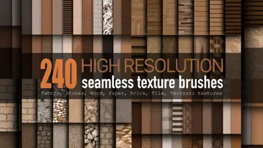 240 Procreate Seamless Texture Brushes — Procreate brush