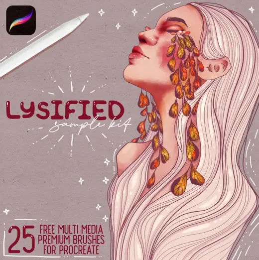 Lysified Sample Pack 2025 — Procreate brush