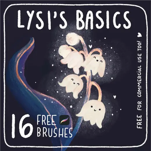 Lysi’s basics – 16 FREE brushes for Procreate — Procreate brush