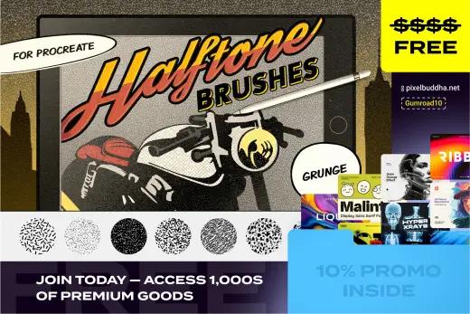 Comics Grunge Free Procreate Brushes — Procreate brush