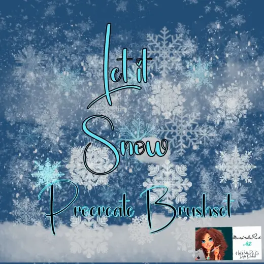 Let it Snow Brushset for Procreate — Procreate brush