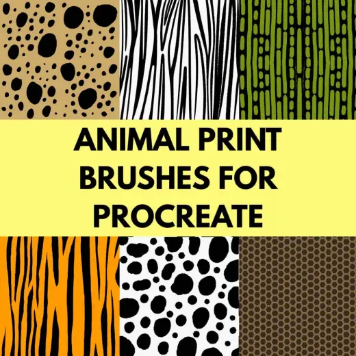 Animal Print Brushes for Procreate (2 Sets) — Procreate brush