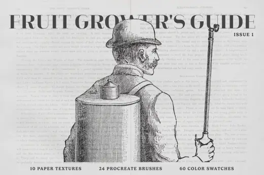 The Fruit Grower’s Guide — Procreate brush