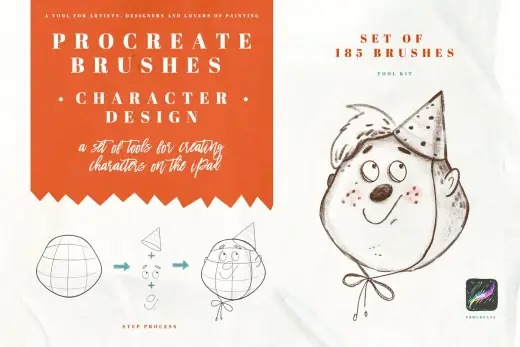 [Paid] Character Design Brush for Procreate — Procreate brush