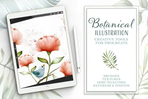 [Paid] Procreate Watercolor Botanical Kit — Procreate brush