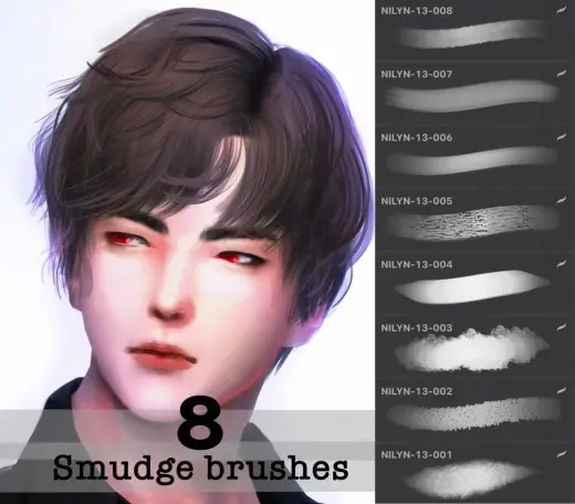 8 Smudge Brushes — Procreate brush
