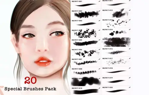 20 special brushes packs — Procreate brush