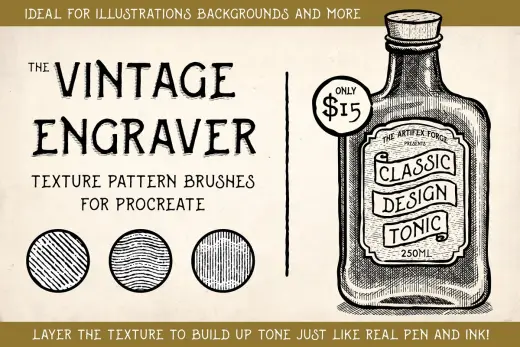 [Paid] Vintage Engraver – Procreate Brushes — Procreate brush