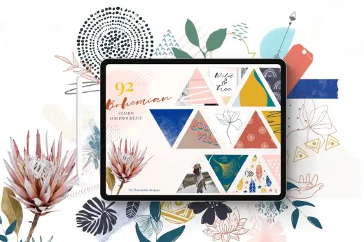 [Paid] Bohemain Brush pack for Procreate — Procreate brush