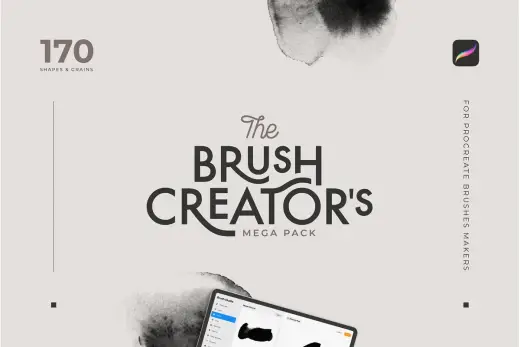 [Paid] Shapes & Grains for Brush Creators — Procreate brush