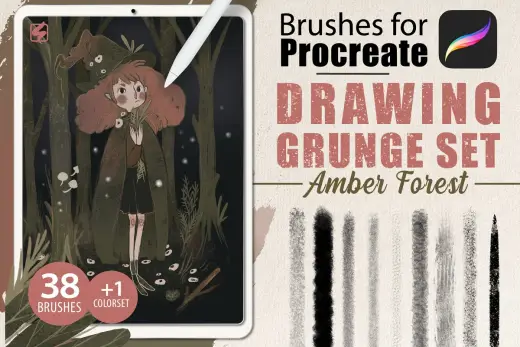 [Paid] Procreate – Drawing Grunge Brushes — Procreate brush