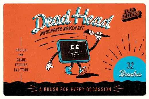 [Paid] Dead Head Procreate Brush Set — Procreate brush
