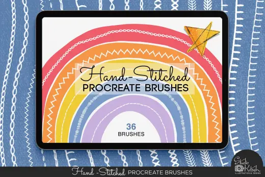 [Paid] Hand-Stitched Procreate Brushes — Procreate brush