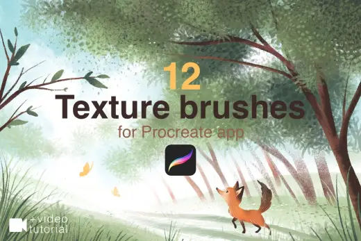 [Paid] Texture brushes for Procreate — Procreate brush
