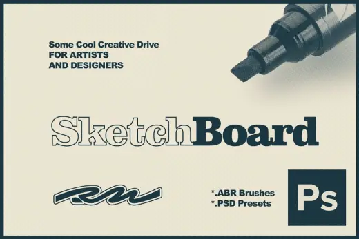 [Paid] RM Sketch Board (PSbruhes & presets) — Procreate brush