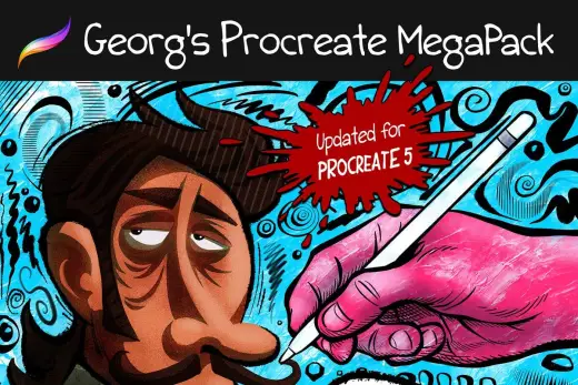 [Paid] MEGAPACK: 550+ Brushes for Procreate — Procreate brush