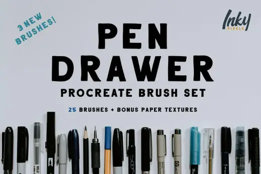 [Paid] Pen Drawer Procreate Brush Set — Procreate brush