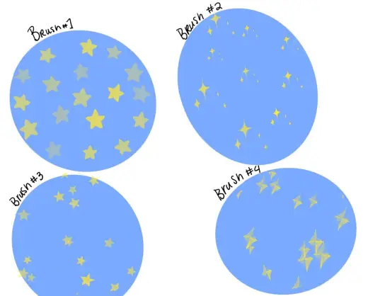Free star brushes — Procreate brush