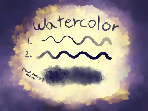 Free watercolor brushes — Procreate brush