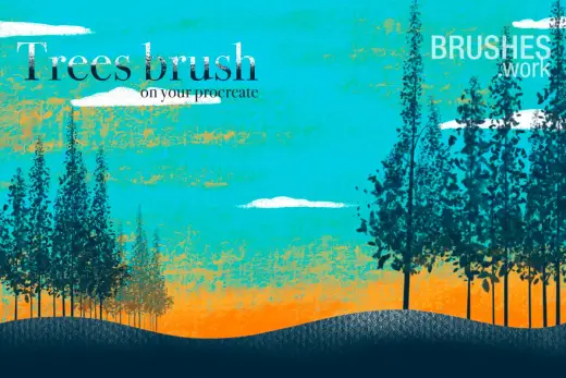 Trees brush free — Procreate brush