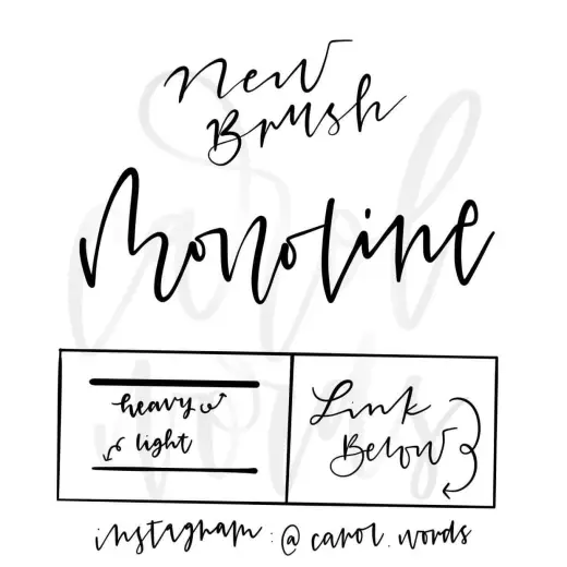 Free Lettering Brush! — Procreate brush