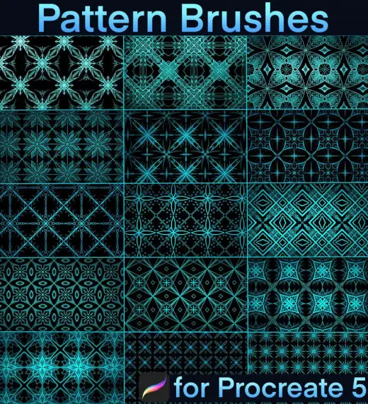 Pattern brushes for Procreate — Procreate brush