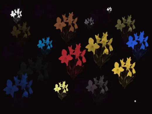 Free Daffodils Stamp Brush — Procreate brush