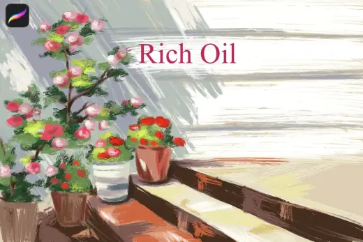 Rich Oil brush — Procreate brush