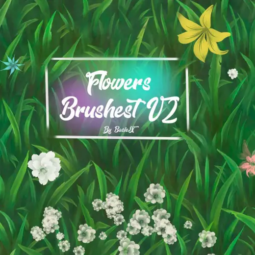 Free flowers brushset V2 — Procreate brush