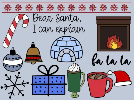 Small Holiday Stamp set! — Procreate brush