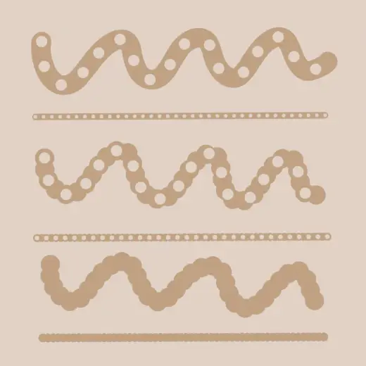 Free dotty brushes for lettering! — Procreate brush