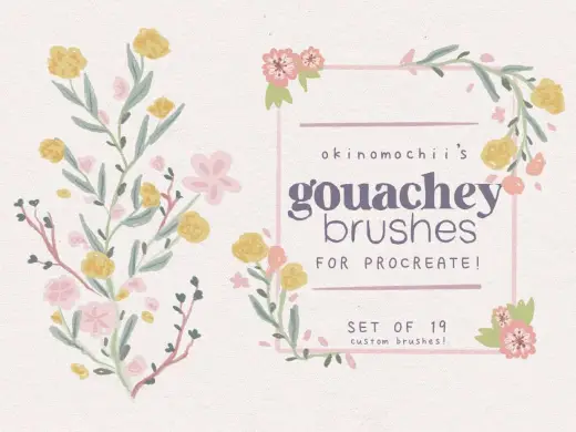 Free Gouache Brushes for Procreate! — Procreate brush