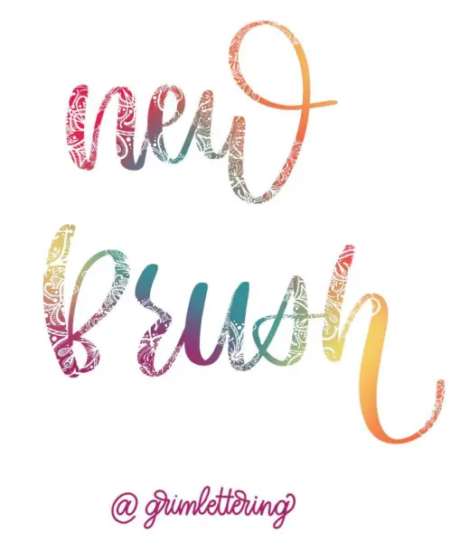 Mandala Lettering brush! — Procreate brush