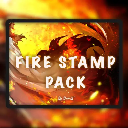 Free fire stamp pack! — Procreate brush