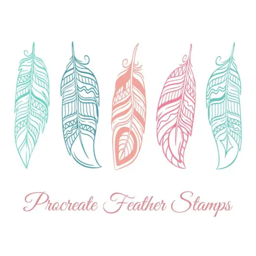 Free New Feather Stamps — Procreate brush