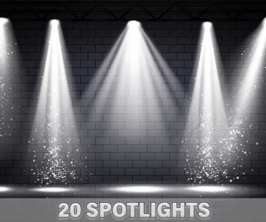 20 Spotlights  Stage Lighting Brushes — Procreate brush