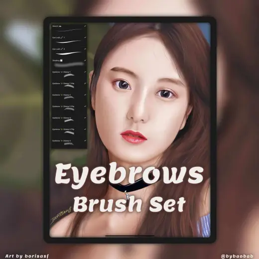 FREE Eyebrows Brush Set! — Procreate brush