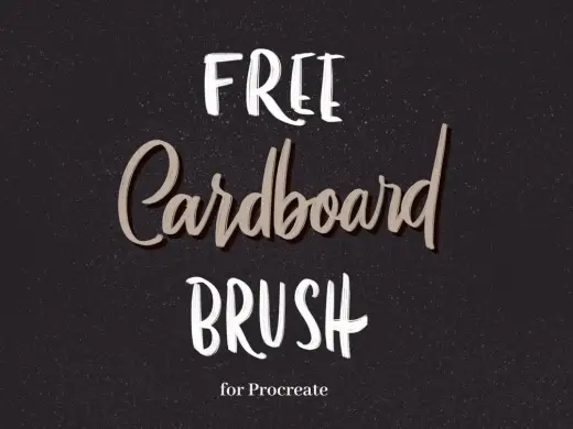 Cardboard brush — Procreate brush