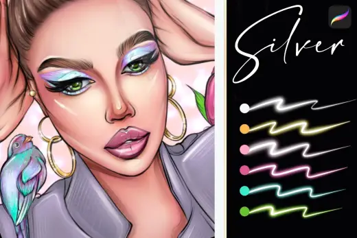 Silver Free procreate brush! — Procreate brush