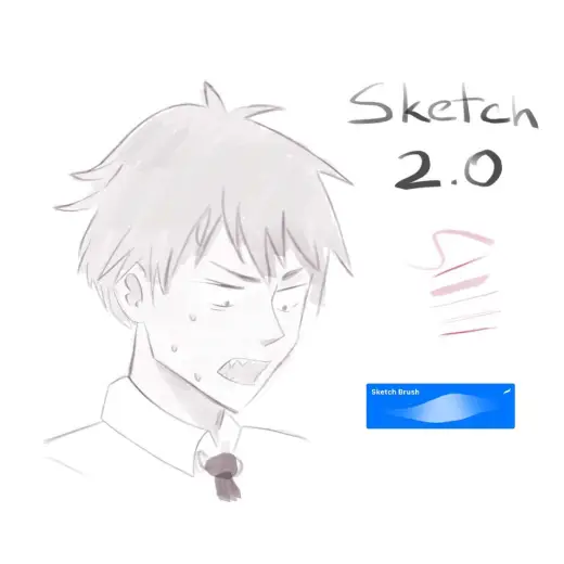 Free Sketch Brush 2.0 — Procreate brush