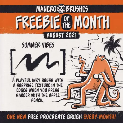 August Free Brush of the Month! — Procreate brush