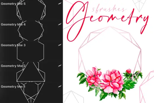 Geometry brushset for procreate FREE — Procreate brush