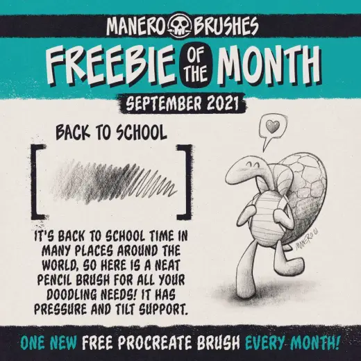 September’s Free Brush of the Month! — Procreate brush