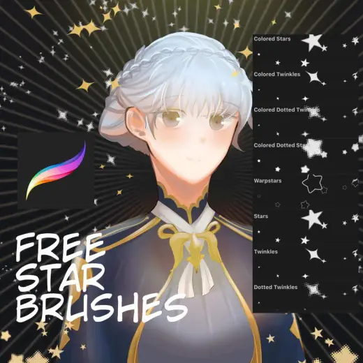Free Star Brushes — Procreate brush