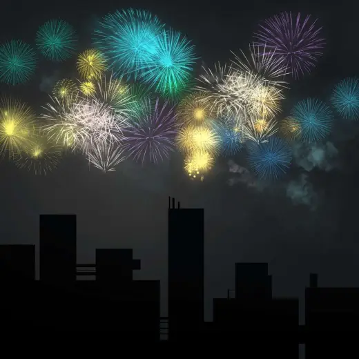 Free Fireworks Stamps — Procreate brush