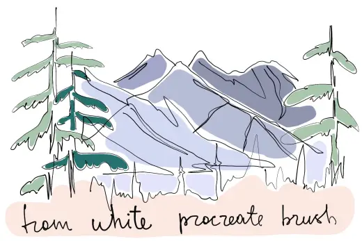FROM WHITE procreate brush FREE — Procreate brush
