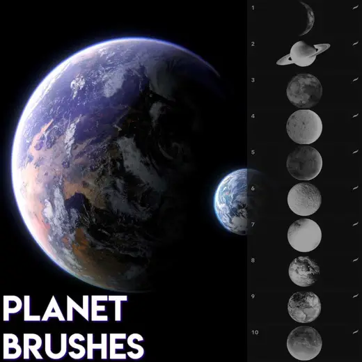 Free Planet Brushes — Procreate brush