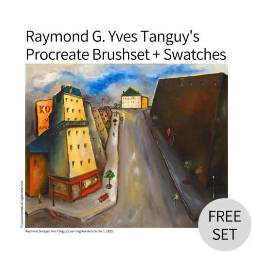 Raymond G. Yves Tanguy Procreate FREE — Procreate brush