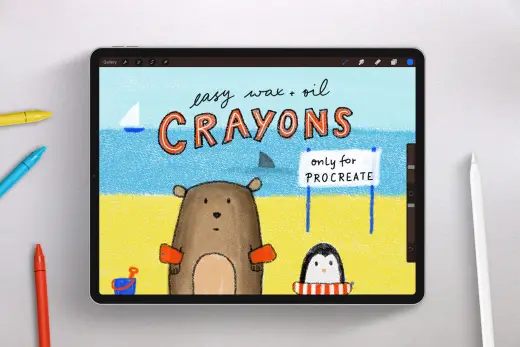 Free Crayon Brush — Procreate brush