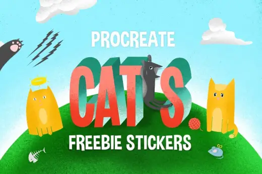 Free Procreate Stamp Brushes – CATS — Procreate brush